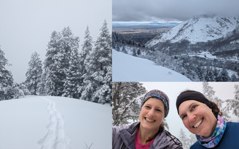 Snowshoeing in the Wasatch Mountains